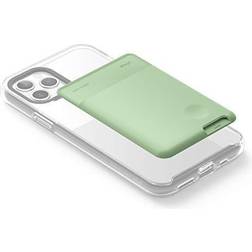 Elago Phone Card Holder Phone Card Holder Pocket [Pastel Green] Secure Card Wallet Ultra Slim Card Holder 3M Adhesive ID Card for iPhone Galaxy and Most Smartphones